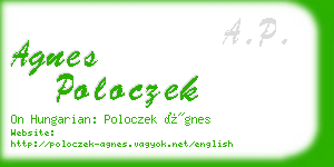 agnes poloczek business card